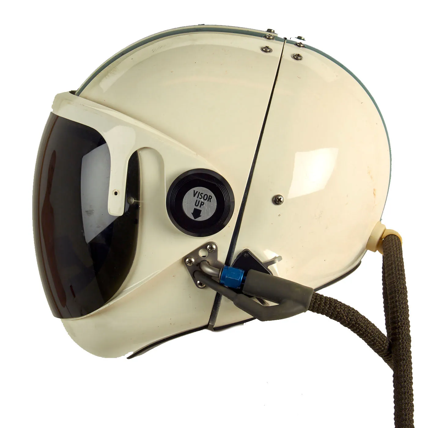 Original Vietnam War Era US Navy Rare HGU-20/P Clamshell Fighter Pilot Helmet by Robert Shaw Controls Co - Dated 1970