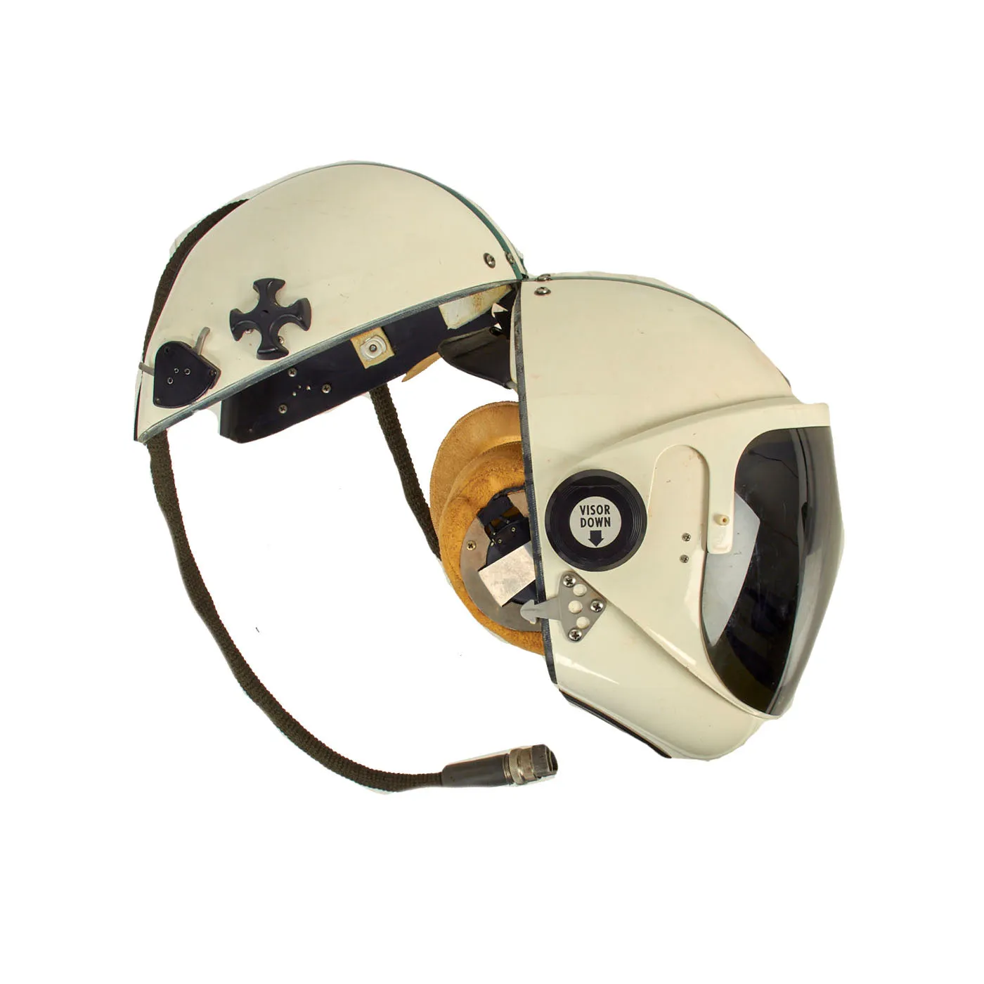 Original Vietnam War Era US Navy Rare HGU-20/P Clamshell Fighter Pilot Helmet by Robert Shaw Controls Co - Dated 1970
