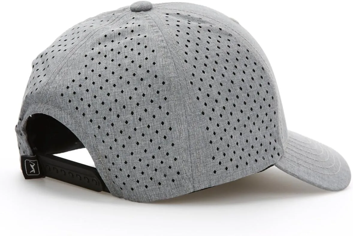 PGA TOUR Mens Heather Performance Golf Cap with Sun Protection and Moisture-Wicking Fabric