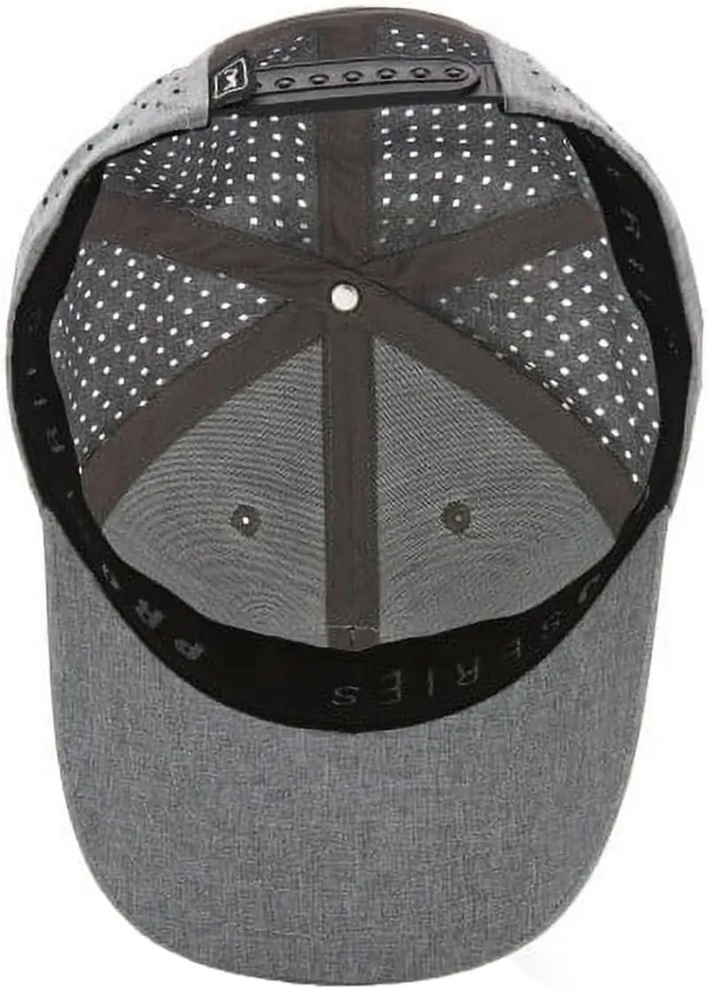 PGA TOUR Mens Heather Performance Golf Cap with Sun Protection and Moisture-Wicking Fabric