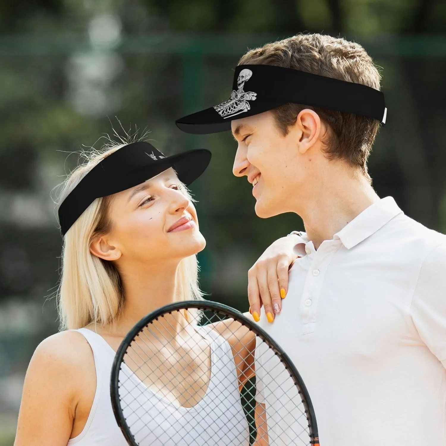 Sports Sun Visor Hats Adjustable Men Women Lightweight Packable Cooling Empty Top Visor Hat for Running, Tennis, Golf