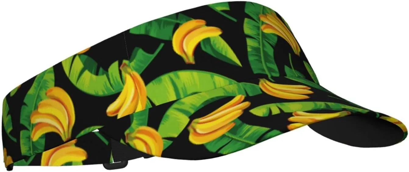 Sports Sun Visor Hats Adjustable Men Women Lightweight Packable Cooling Empty Top Visor Hat for Running, Tennis, Golf