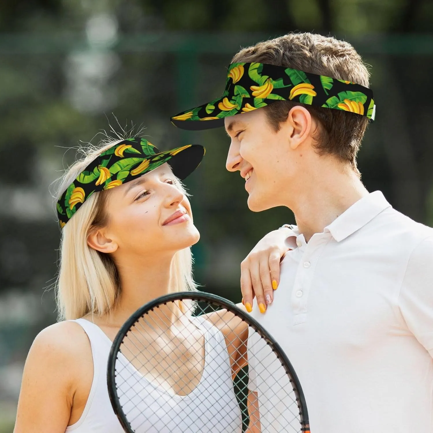 Sports Sun Visor Hats Adjustable Men Women Lightweight Packable Cooling Empty Top Visor Hat for Running, Tennis, Golf