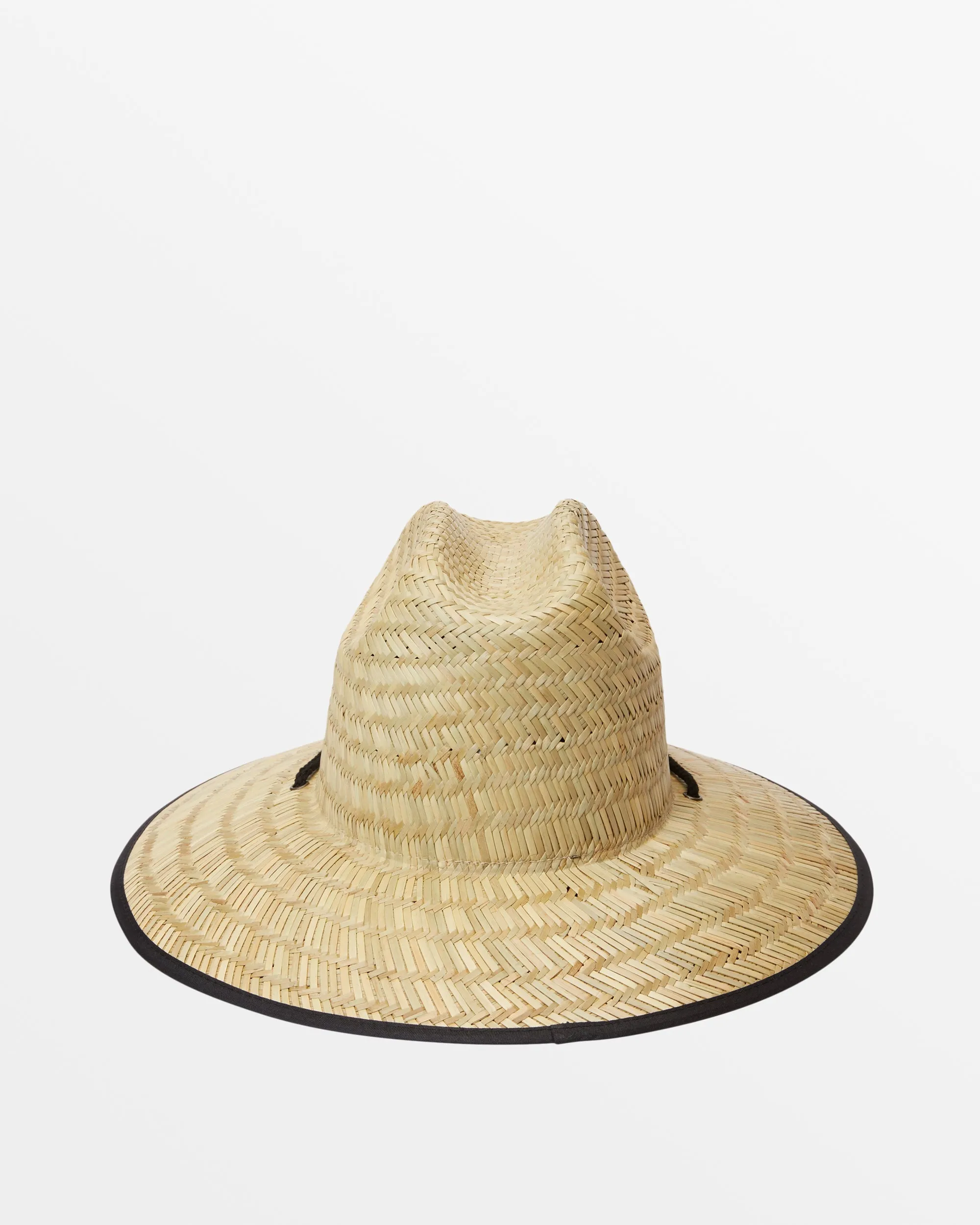 Tides Patch Lifeguard Straw Hat - Black