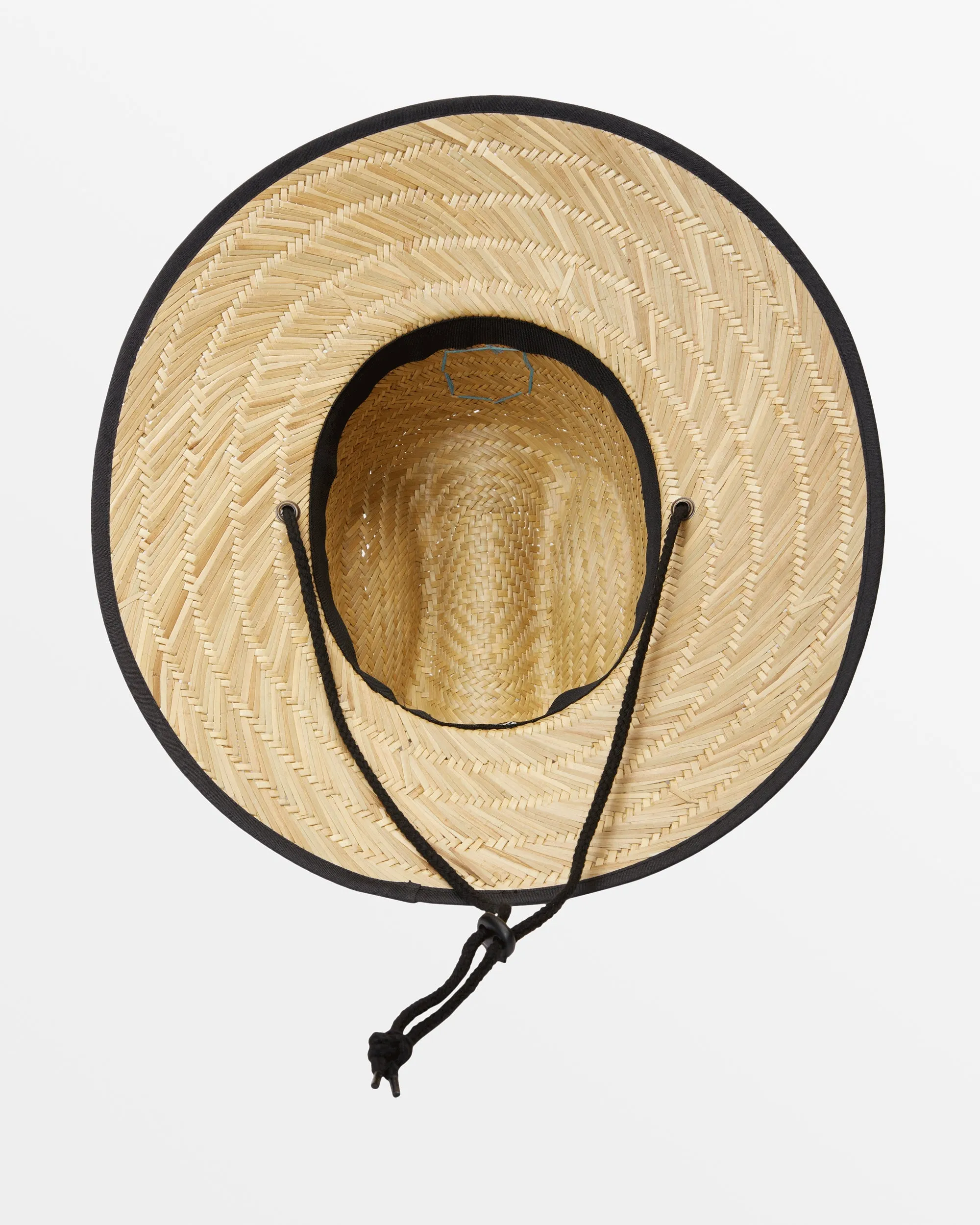 Tides Patch Lifeguard Straw Hat - Black
