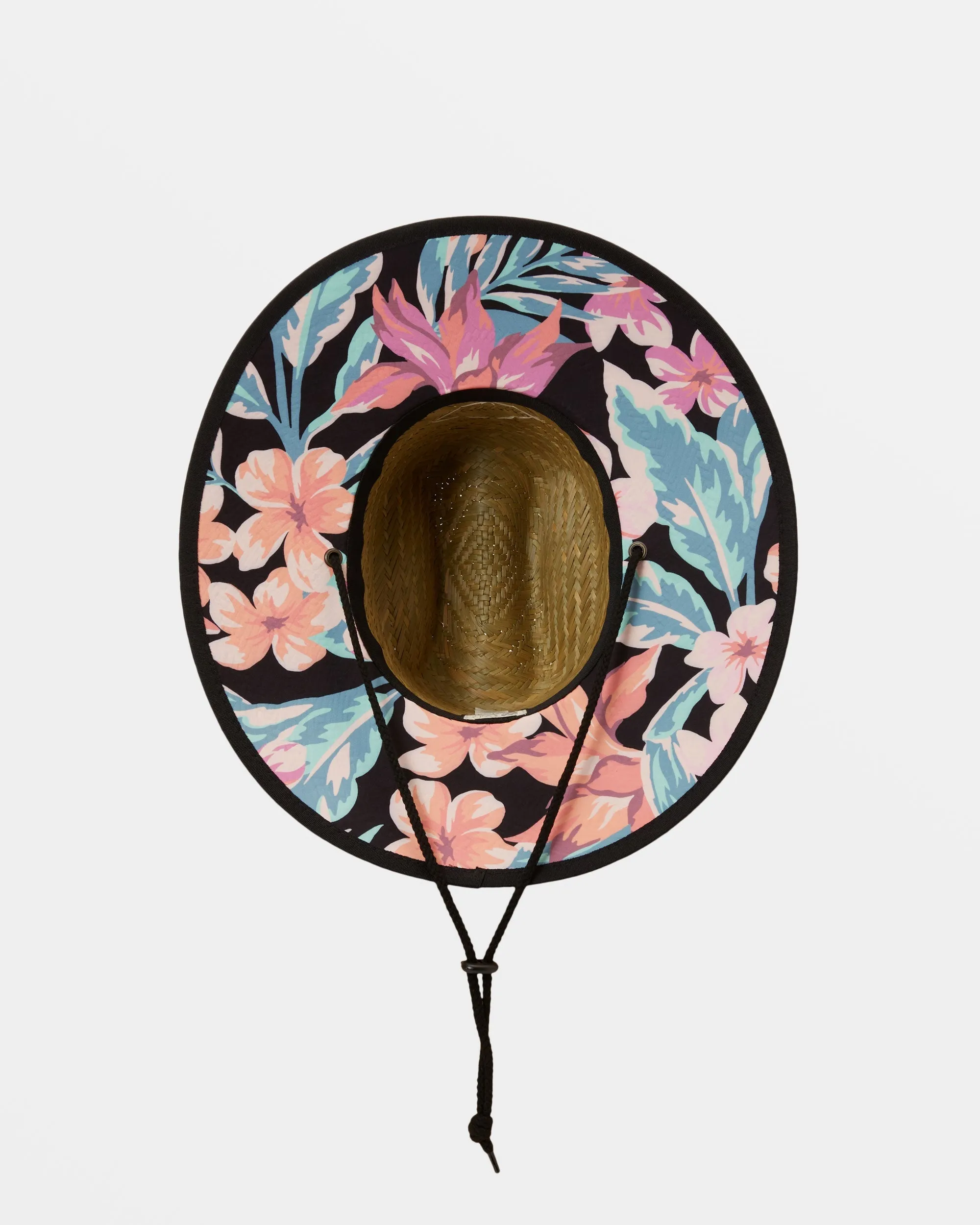 Tipton Straw Lifeguard Hat - Black Multi