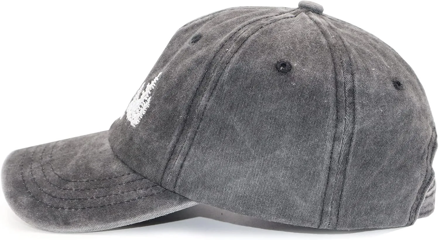 Unisex UFO Bigfoot Denim Hat Adjustable Washed Dyed Cotton Dad Baseball Caps