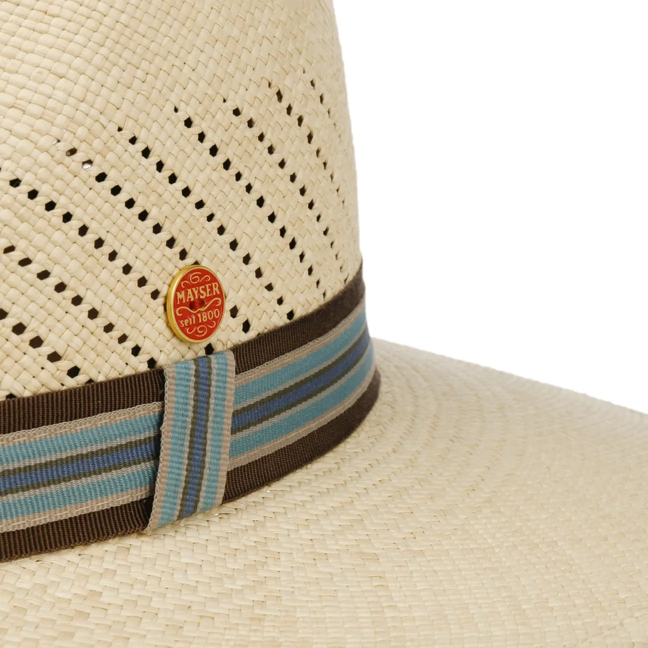 Vented Crown Panama Hat by Mayser