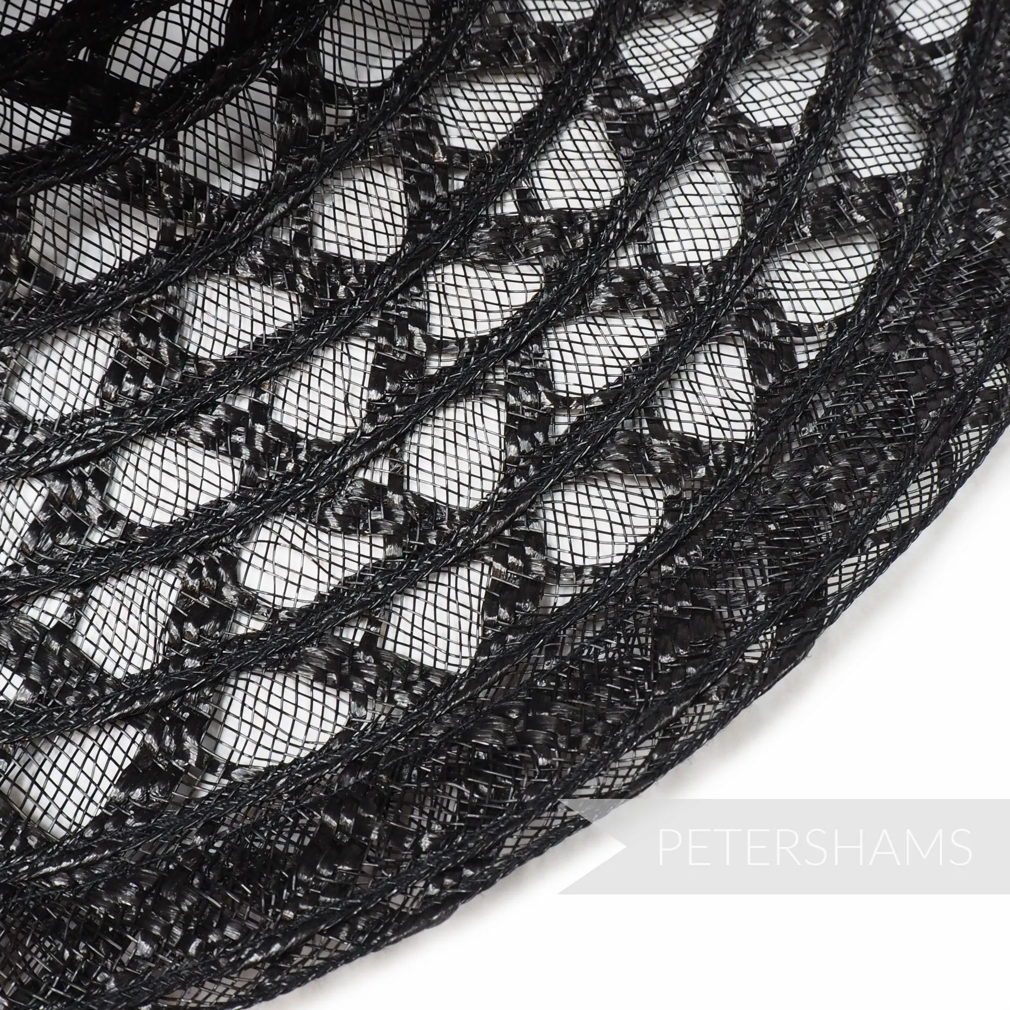 Vintage 1950's/60's Zig Zag Threaded Crinoline Capeline Hat Body - 11"