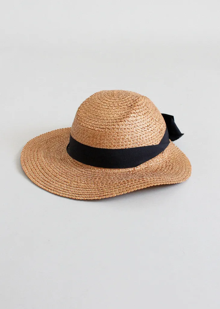 Vintage Early 1940s Summer Weekend Straw Hat