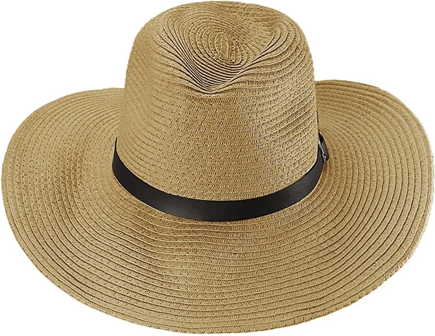Wide Shapable Brim Straw Cowboy Hat Men Women UV Sun Protection Cowgirl Straw Hat Holiday Travel Panama Fedora Hat Beach Caps