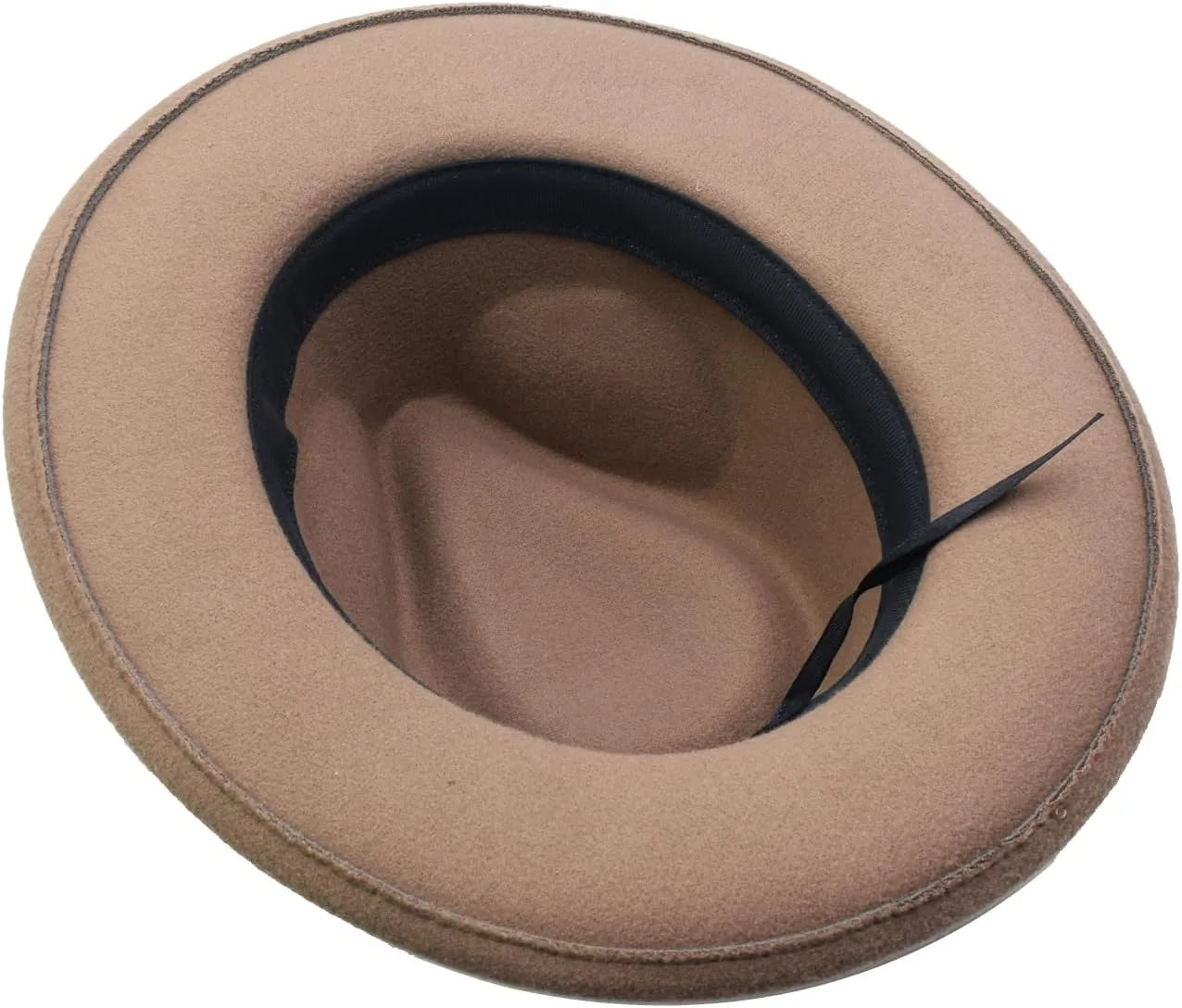 Womens & Mens Fedora Hats Vintage Wide Brim Felt Panama Rancher Hat
